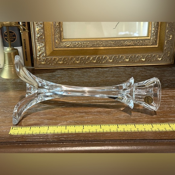 Beautiful Genuine Tulip Crystal Candlestick by Cristal d'Arques Made in France - Picture 10 of 11